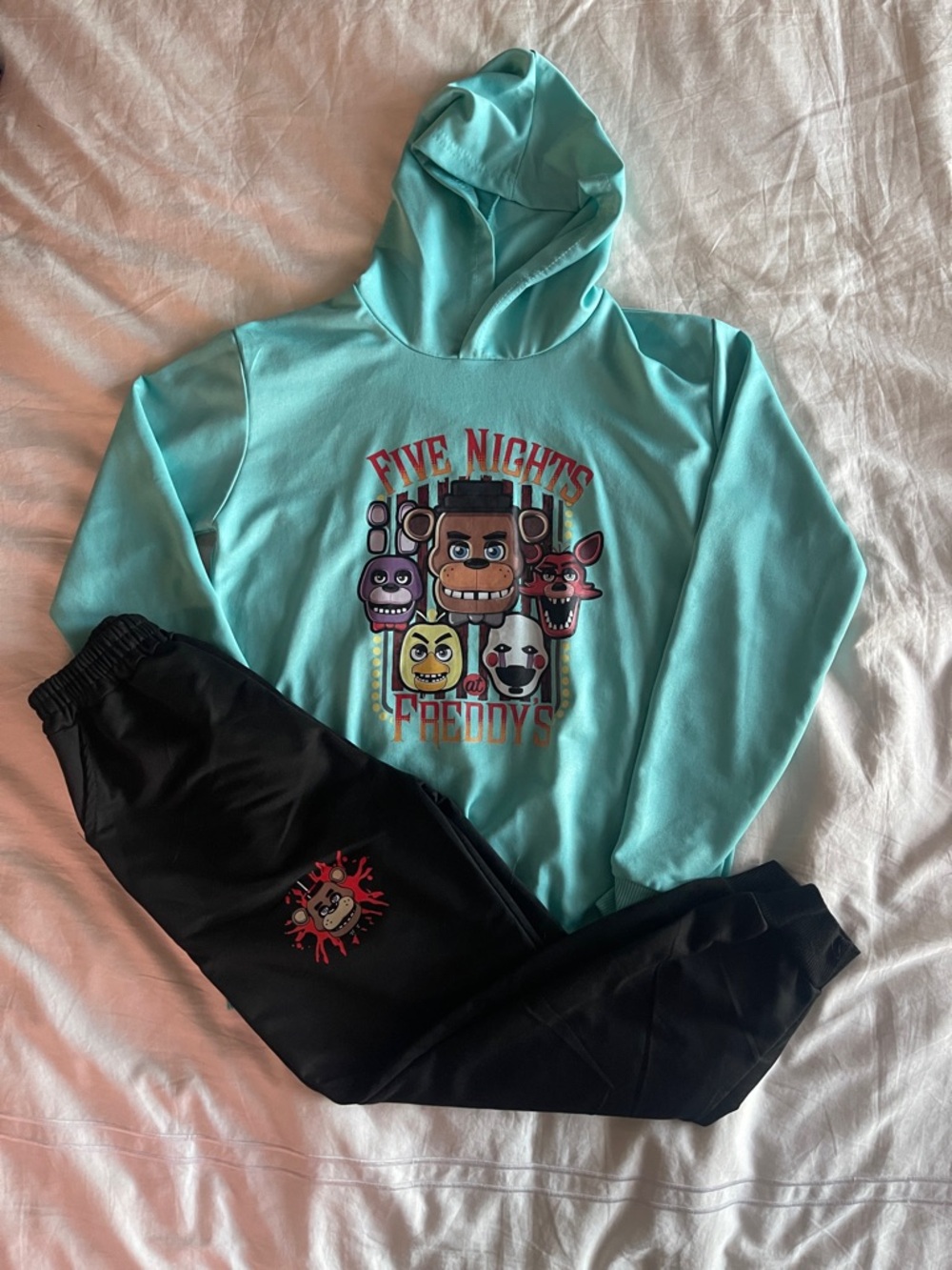 Five Nights at Freddy's Kids Aqua Pullover Hoodie